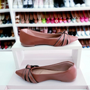 Sapatilha Bico Fino Talita Caramelo