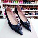 Sapatilha bico fino Luxo Preta