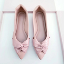 Sapatilha Prime bico fino Nude Cruzada