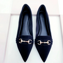 Sapatilha bico fino Mocassim Preto