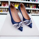 Sapatilha Luxo cruzada Azul