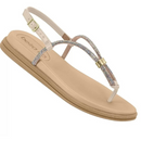 Rasteirinha Papete Beira Rio  Feminina Bege