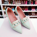 Sapatilha bico fino Erica verde