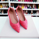 Sapatilha prime bico fino alongado vermelha