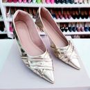 Sapatilha Bico fino alongado Especial Ana Dourada