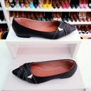 Sapatilha bico fino alongado Adriana Preta Snick