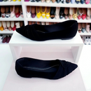 Sapatilha Prime bico fino alongado Infinito Preta