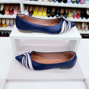 Sapatilha Luxo cruzada Azul