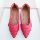 Sapatilha prime bico fino alongado vermelha