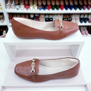 Sapatilha bico quadrado Infinito Marrom