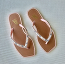 Chinelo Love Collors Rose Miçanga