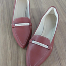 Sapatilha Mocassim Terracota com Strass