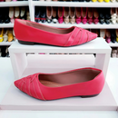 Sapatilha prime bico fino alongado vermelha