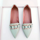 Sapatilha Prime bico fino Erica verde