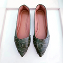 Sapatilha bico fino alongado Infinito Verde Snick