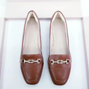 Sapatilha bico quadrado Infinito Marrom