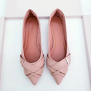 Sapatilha mocassim bico fino alongado Preta Verniz