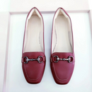 Mocassim bico quadrado Terracota