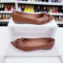 Sapatilha Luxo cruzada Marrom