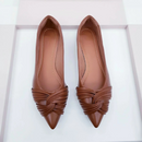 Sapatilha Luxo cruzada Marrom