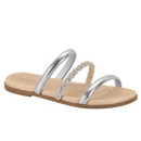Chinelo Rasteirinhas Beira Rio Feminina Prata