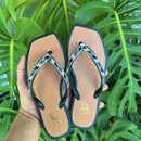 Chinelo Love Collors Preto Miçanga