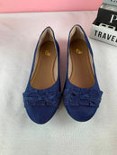 Sapatilha Tam Especial Jeans com Laço Fru-fru