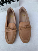 Mocassim Bico Quadrado Caramelo Jeniffer