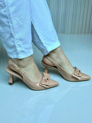 Scarpin Slingback Nude Rosê