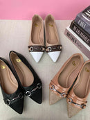 Sapatilha Bico Fino Elegance Nude